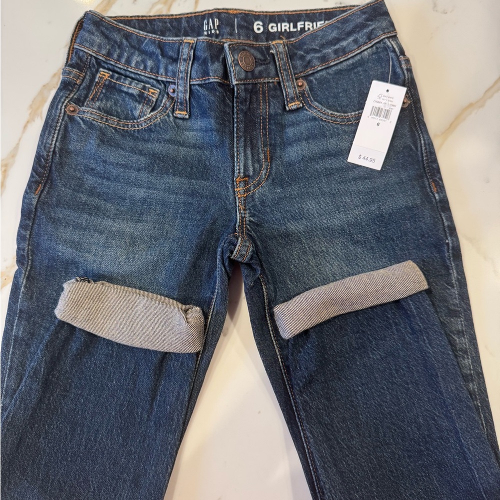 GAP Kids Blue Boyfriend Jeans Medium Wash NWT